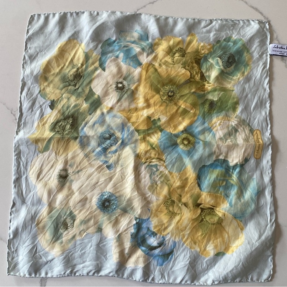 Salvatore Ferragamo 100% Silk Scarf